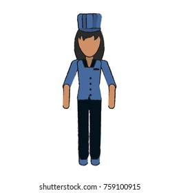 Chef avatar full body icon vector illustration graphc design