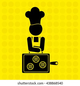chef avatar silhouette design 