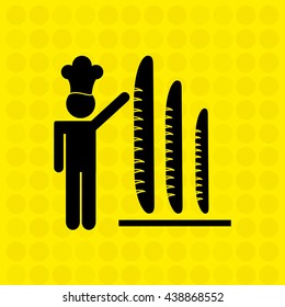 chef avatar silhouette design 
