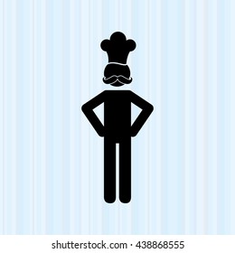 chef avatar silhouette design 