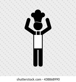 chef avatar silhouette design 