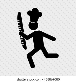 chef avatar silhouette design 