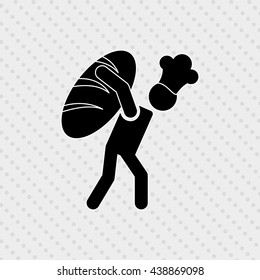 chef avatar silhouette design 