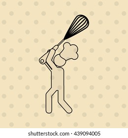 chef avatar silhouette design 