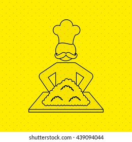 chef avatar silhouette design 