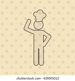 chef avatar silhouette design 
