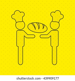 chef avatar silhouette design 