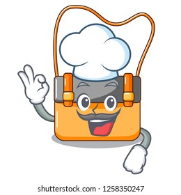 Chef bag messenger businessman the leather character