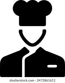 Chef or baker icon, Vector Sign or Symbol