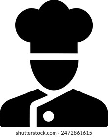 Chef or baker icon, Vector Sign or Symbol