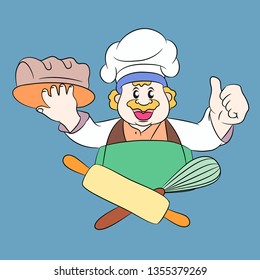 chef bakery logo
