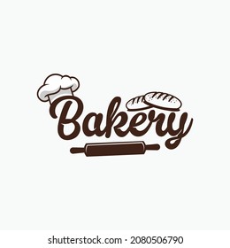 chef bakery logo design premium vector