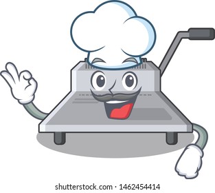 Chef binding machine in the cartoon shape
