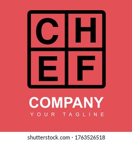 Chef block Logo concept for personal and company use