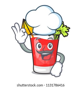 Chef bloody mary character cartoon