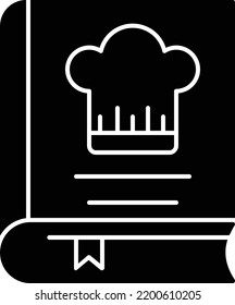 chef book  Vector illustration on a transparent background. Premium quality symmbols. Glyphs vector icons for concept and graphic design. 
