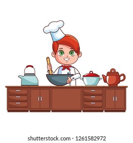Chef boy cartoon