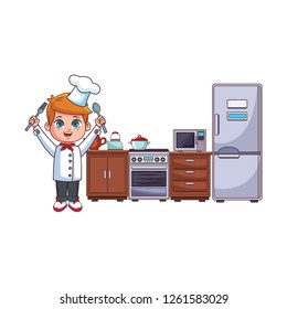 Chef boy cartoon