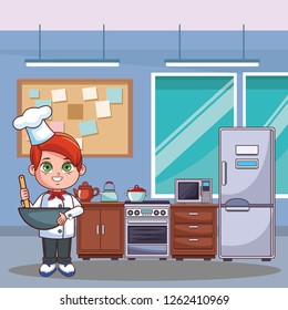 Chef boy cartoon