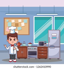 Chef boy cartoon