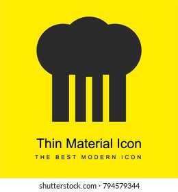 Chef bright yellow material minimal icon or logo design
