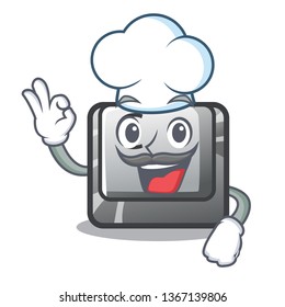 Chef button C in the mascot shape