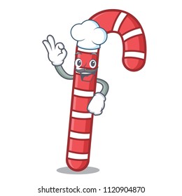 Chef candy canes character cartoon