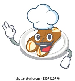 Chef cannoli in the a cartoon jar