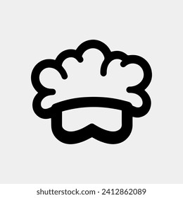 chef cap bakery icon vector illustration