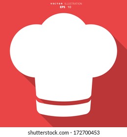 Chef cap icon. Cooking cap