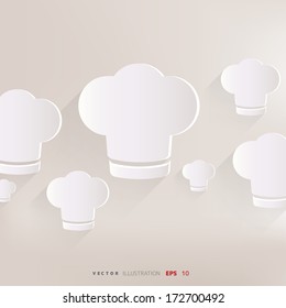 Chef cap icon. Cooking cap