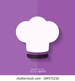 Chef cap icon. Cooking cap