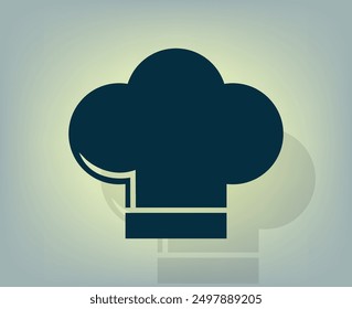Chef cap icon. Cooking cap