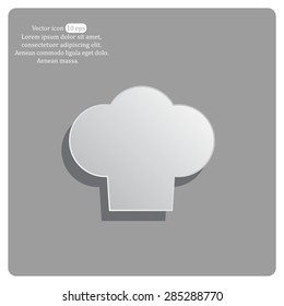 Chef cap icon. Cooking cap