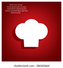 Chef cap icon. Cooking cap