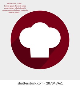 Chef cap icon. Cooking cap