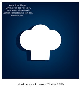 Chef cap icon. Cooking cap