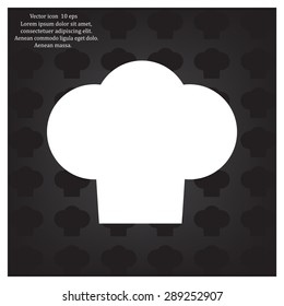 Chef cap icon. Cooking cap