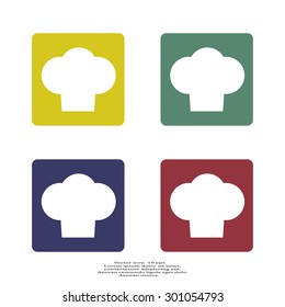 Chef cap icon. Cooking cap