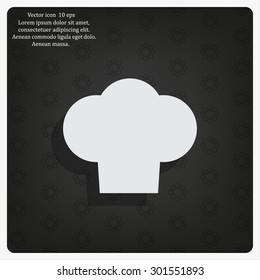 Chef cap icon. Cooking cap