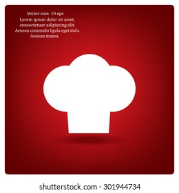 Chef cap icon. Cooking cap