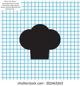 Chef cap icon. Cooking cap