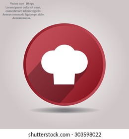 Chef cap icon. Cooking cap