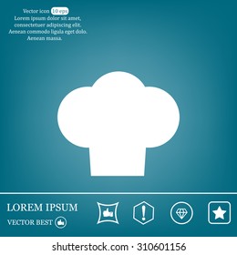 Chef cap icon. Cooking cap