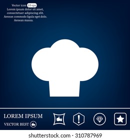 Chef cap icon. Cooking cap