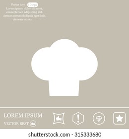 Chef cap icon. Cooking cap