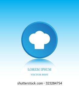 Chef cap icon. Cooking cap