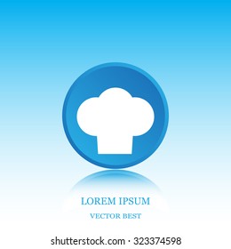 Chef cap icon. Cooking cap