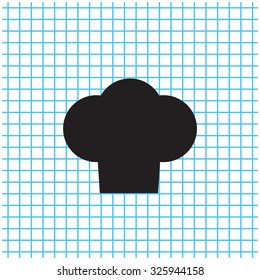 Chef cap icon. Cooking cap