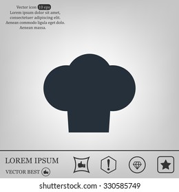 Chef cap icon. Cooking cap